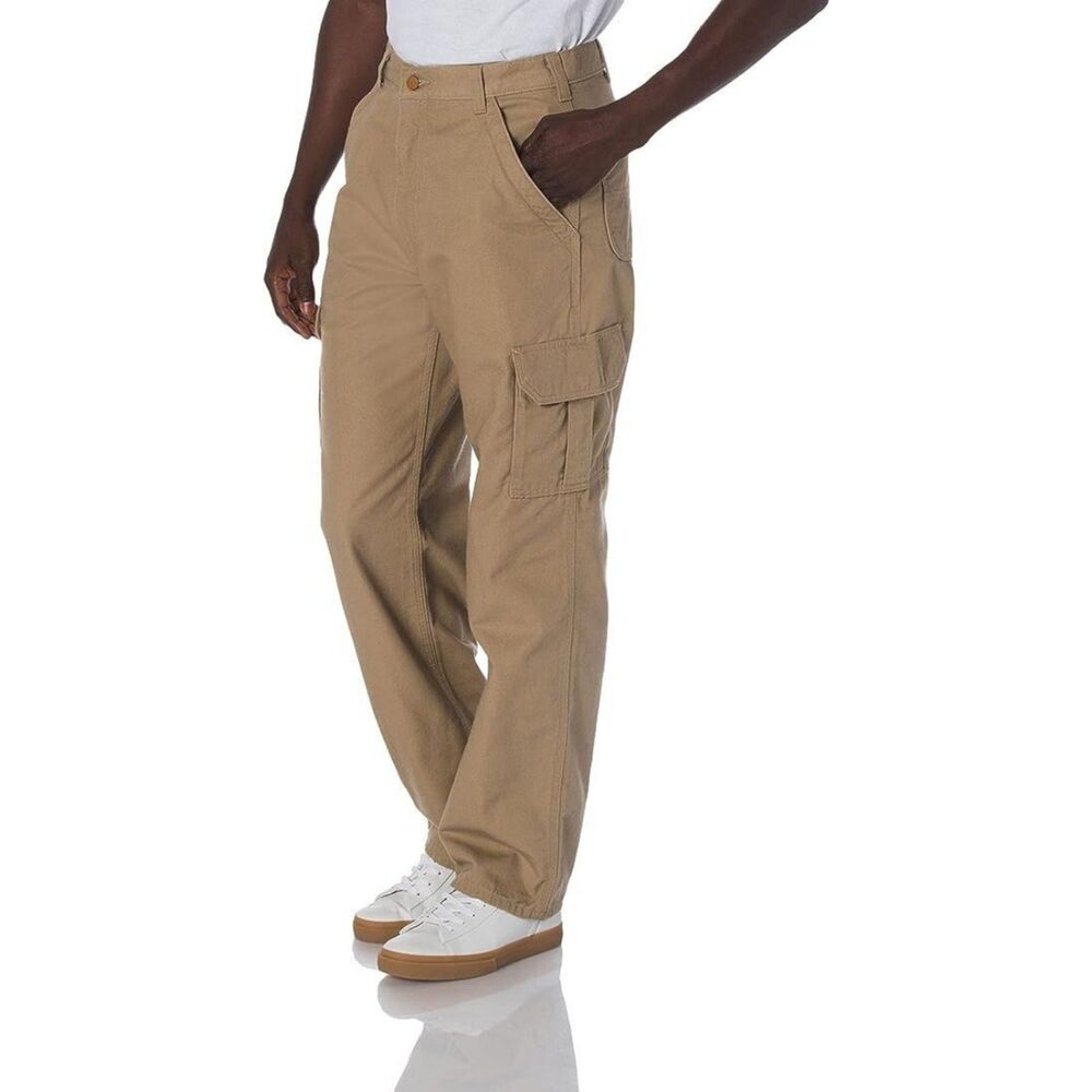 Carhartt Men's Flame Resistant Cargo Pant, Golden Khaki, 34 x 32